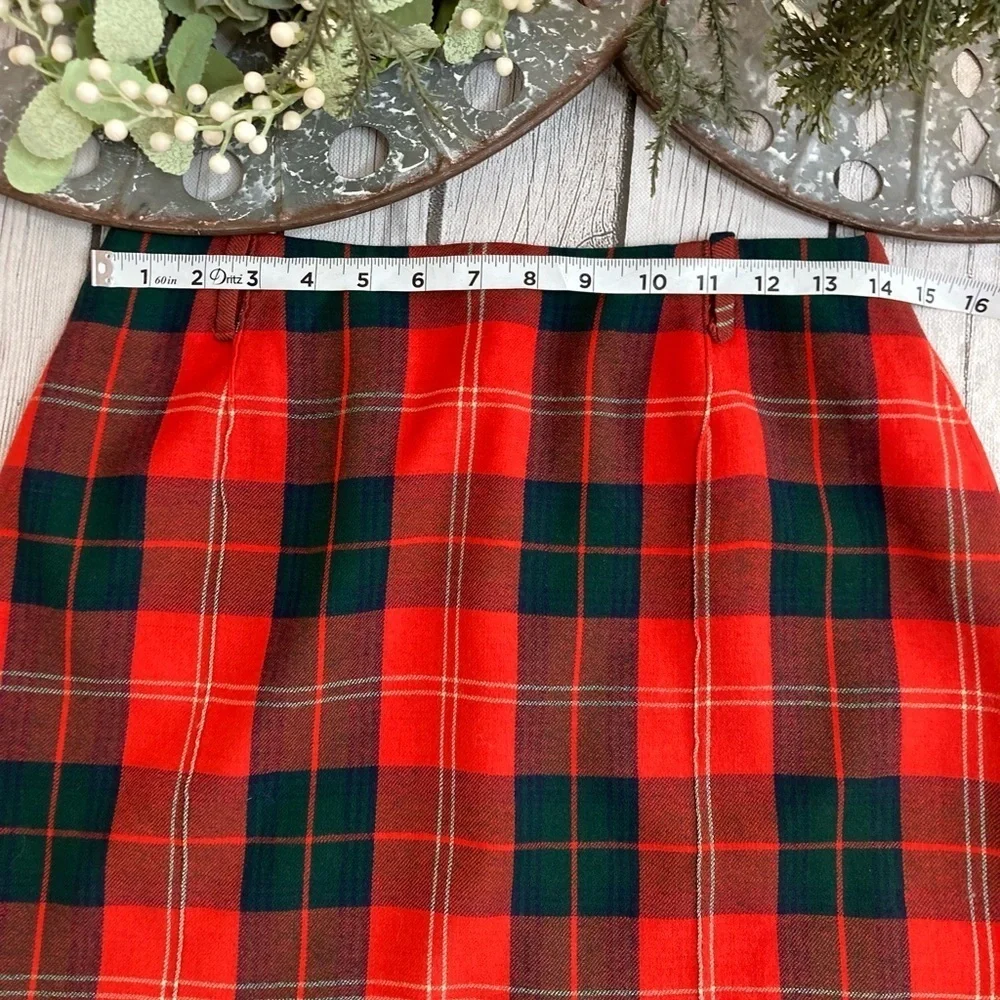 Vintage Florence Walsh Plaid Skirt